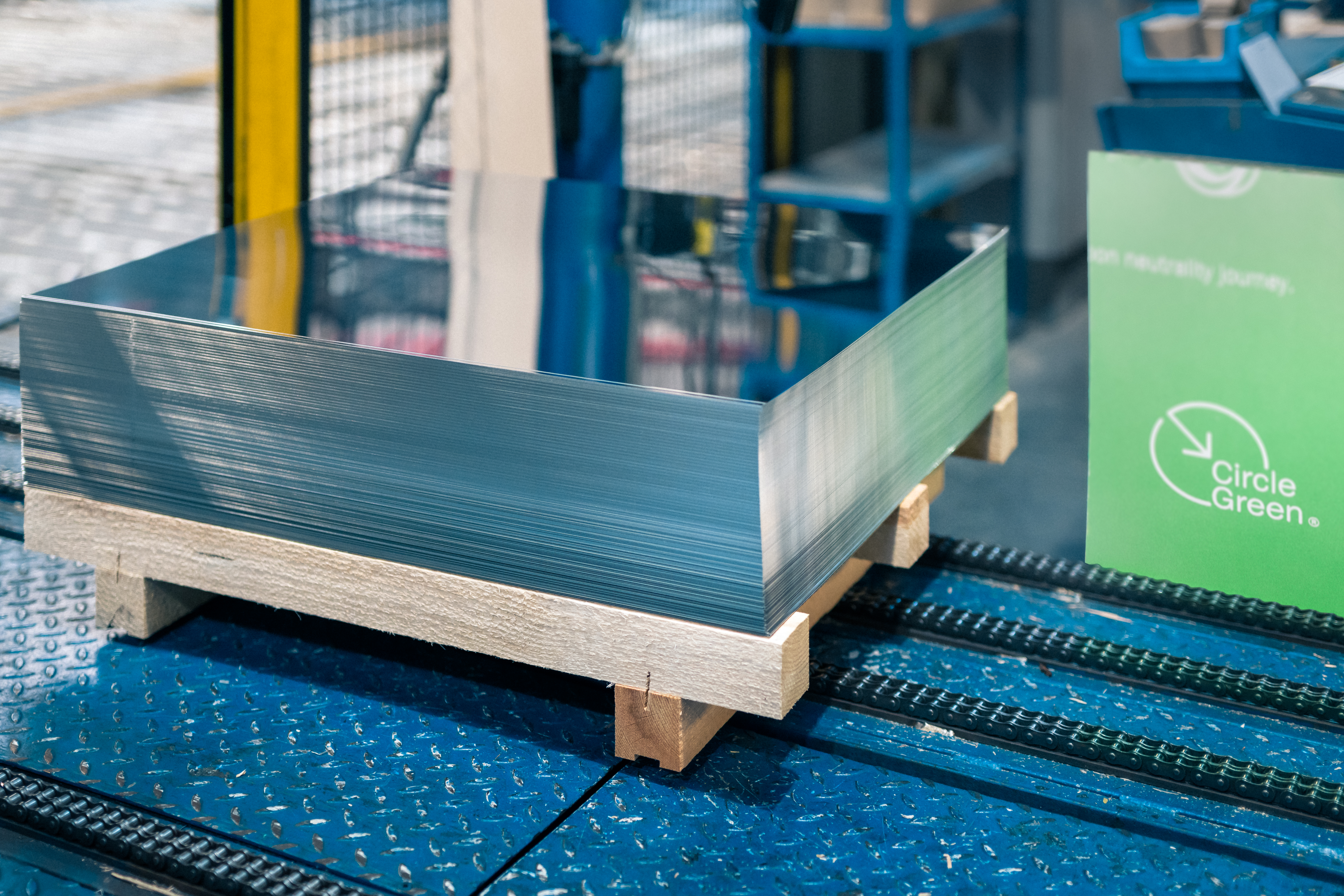 Outokumpu Circle Green stainless steel